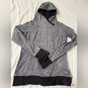 lululemon athletica Black and Gray Women's Hooded Sweater